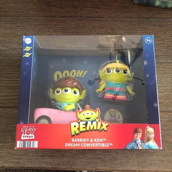 Disney Pixar Toy Story Remix: Alien Barbie & Ken with car - Picture 1 of 6